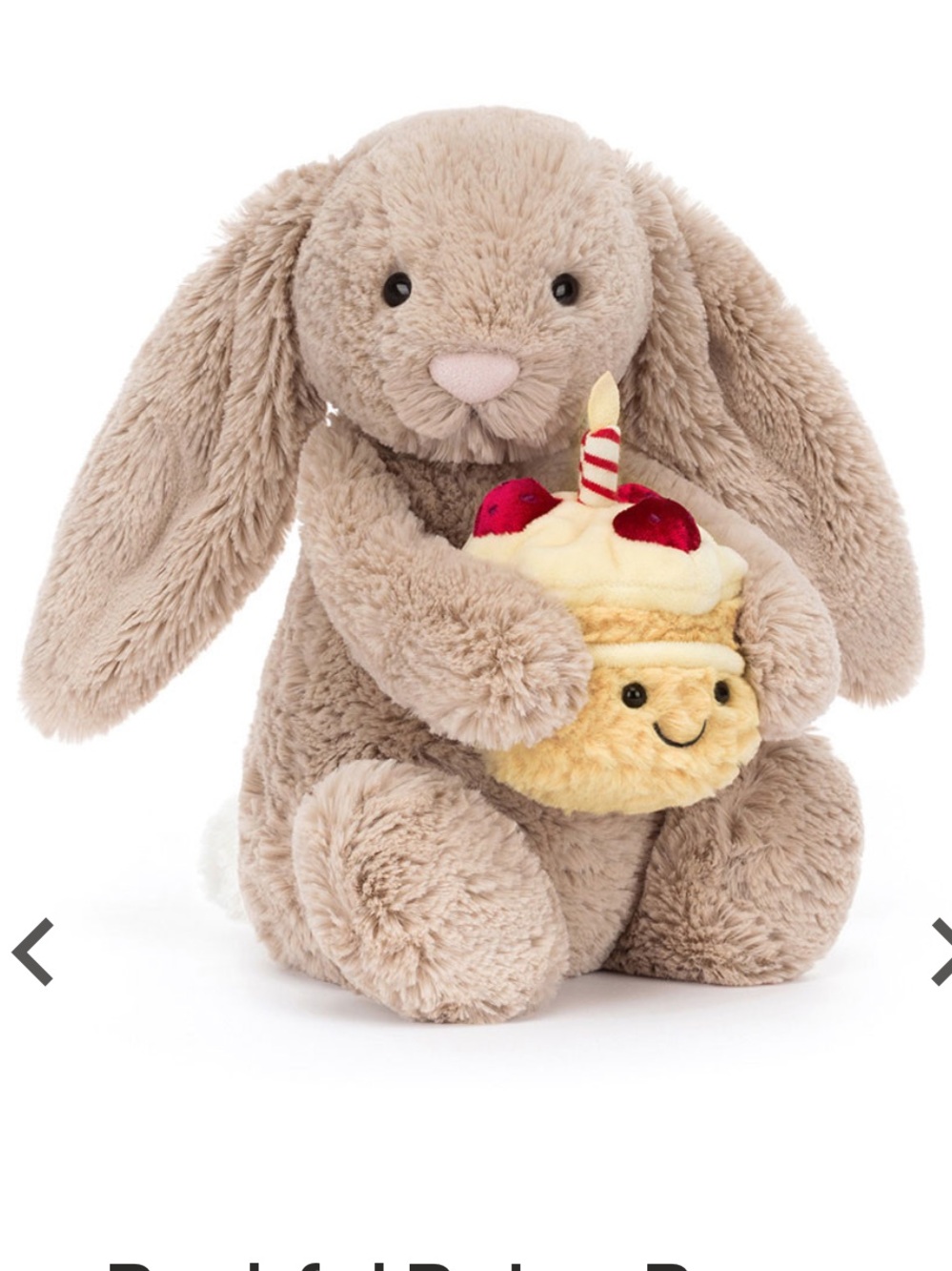 Jellycat Bashful Beige Bunny Birthday
